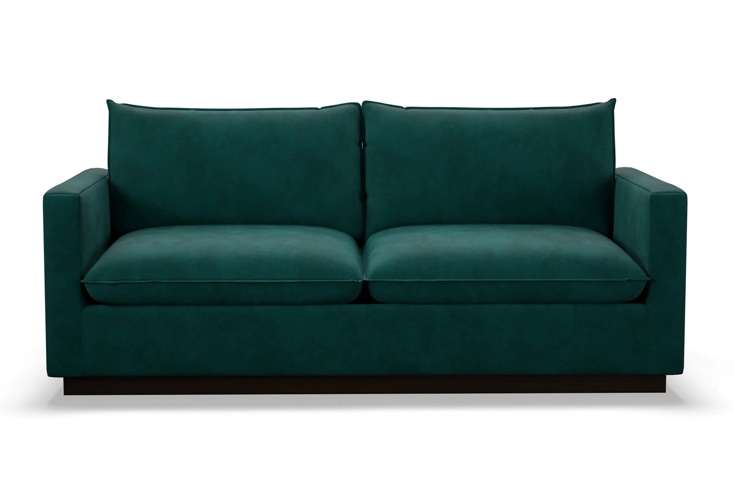 Olivia Queen Size Sleeper Sofa Bed :: Leg Finish: Espresso / Sleeper Option: Memory Foam Mattress