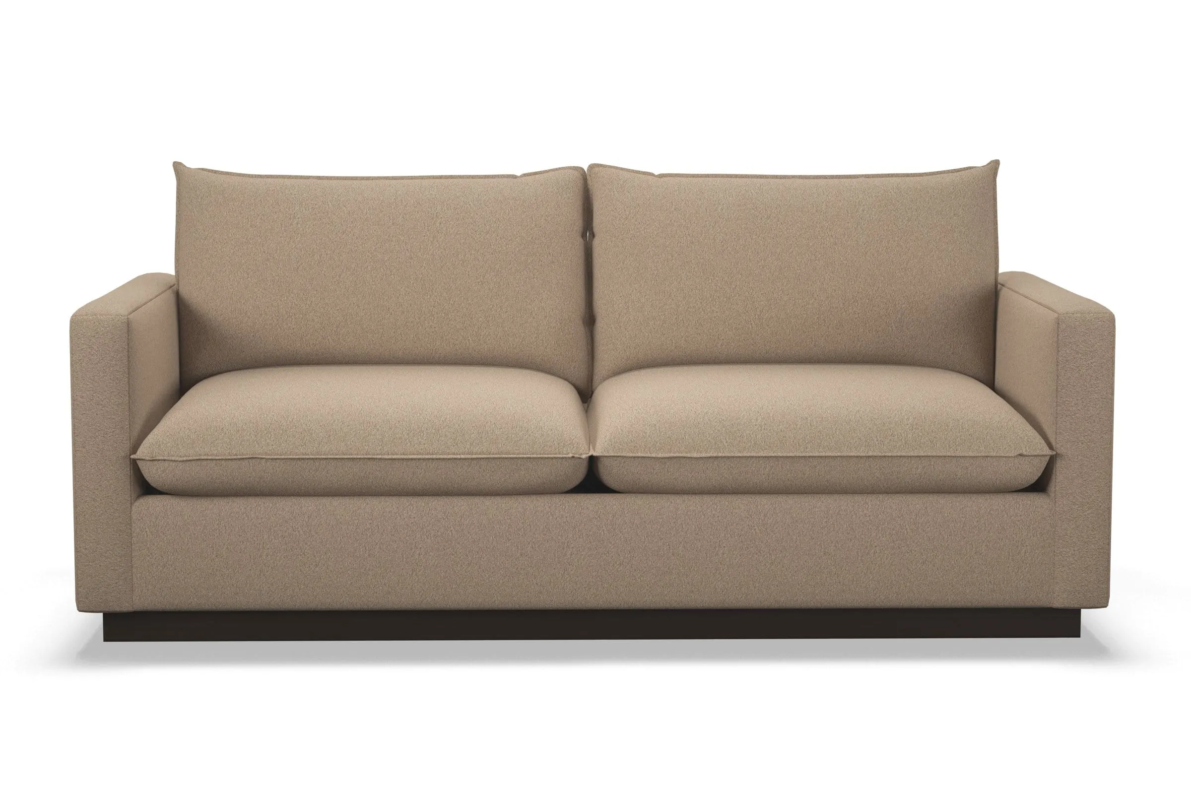 Olivia Queen Size Sleeper Sofa Bed :: Leg Finish: Espresso / Sleeper Option: Memory Foam Mattress