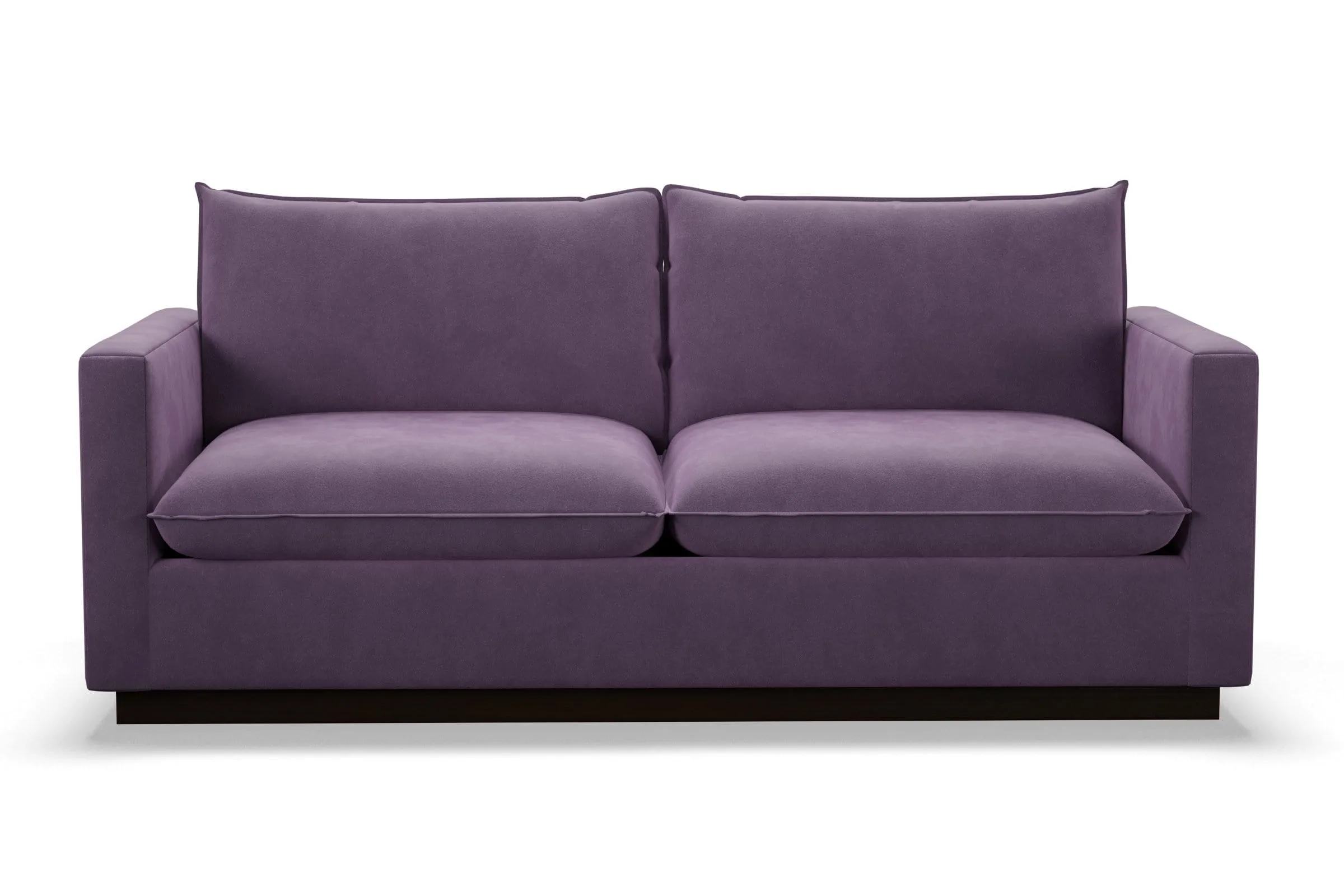 Olivia Queen Size Sleeper Sofa Bed :: Leg Finish: Espresso / Sleeper Option: Memory Foam Mattress