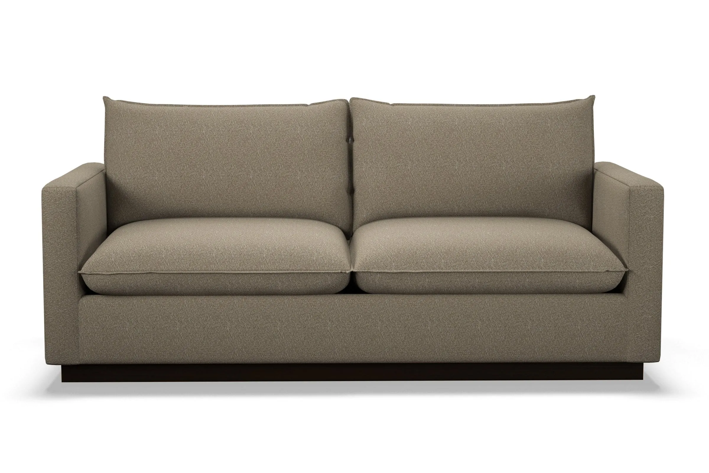 Olivia Queen Size Sleeper Sofa Bed :: Leg Finish: Espresso / Sleeper Option: Memory Foam Mattress