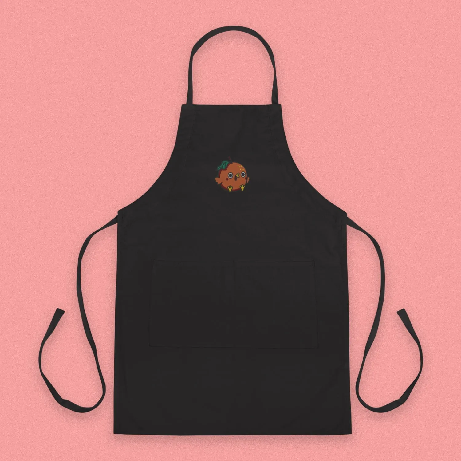 Orange Chicken Embroidered Apron