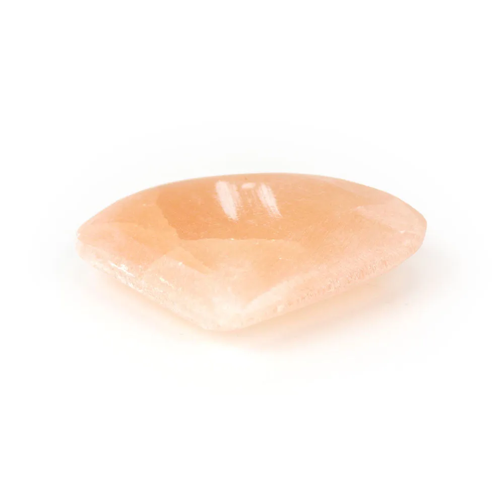 Orange Selenite Heart