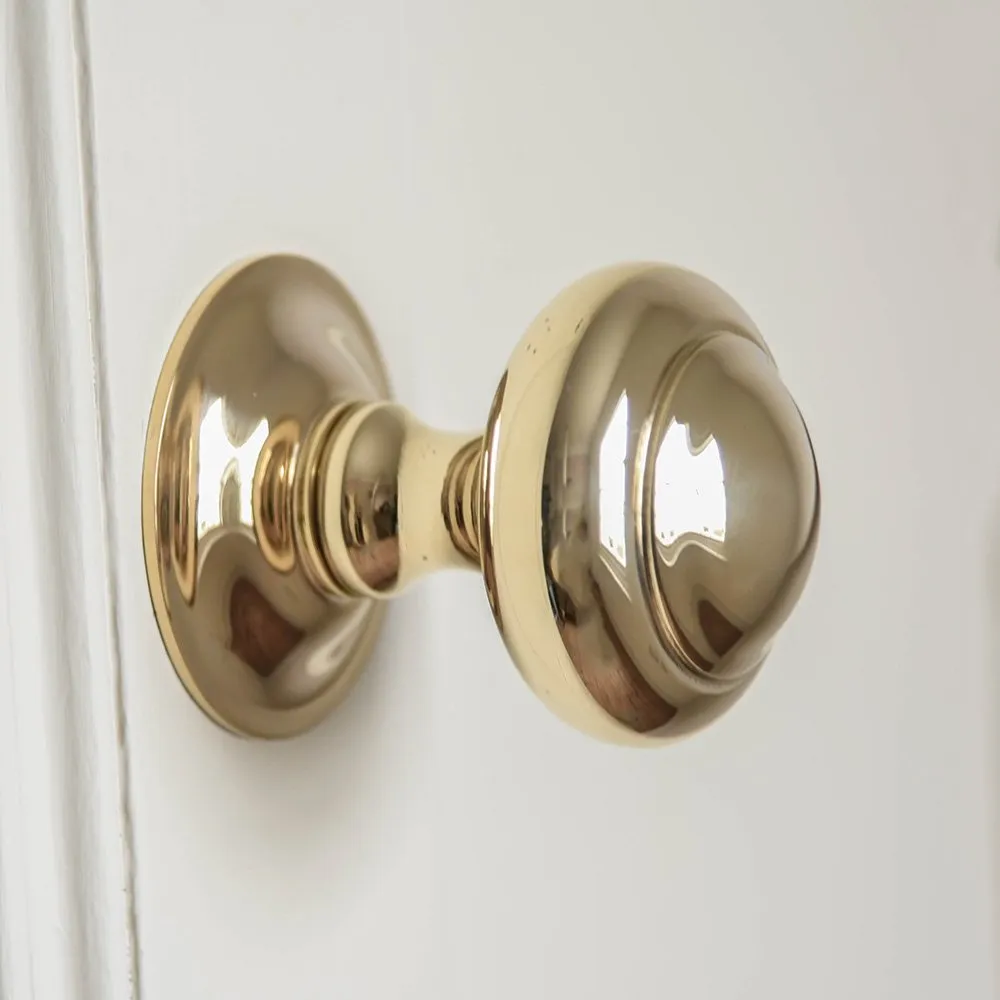 Polished Brass Round 3 inch Door Pull