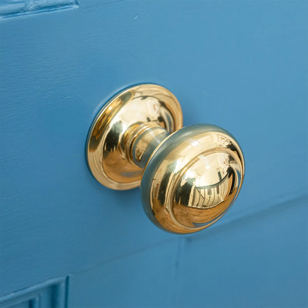 Polished Brass Round 3 inch Door Pull