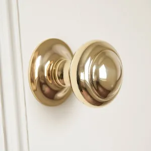 Polished Brass Round 3 inch Door Pull