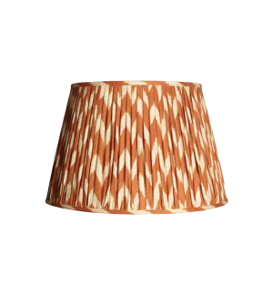 Pooky Orange Ikat Linen Lampshade