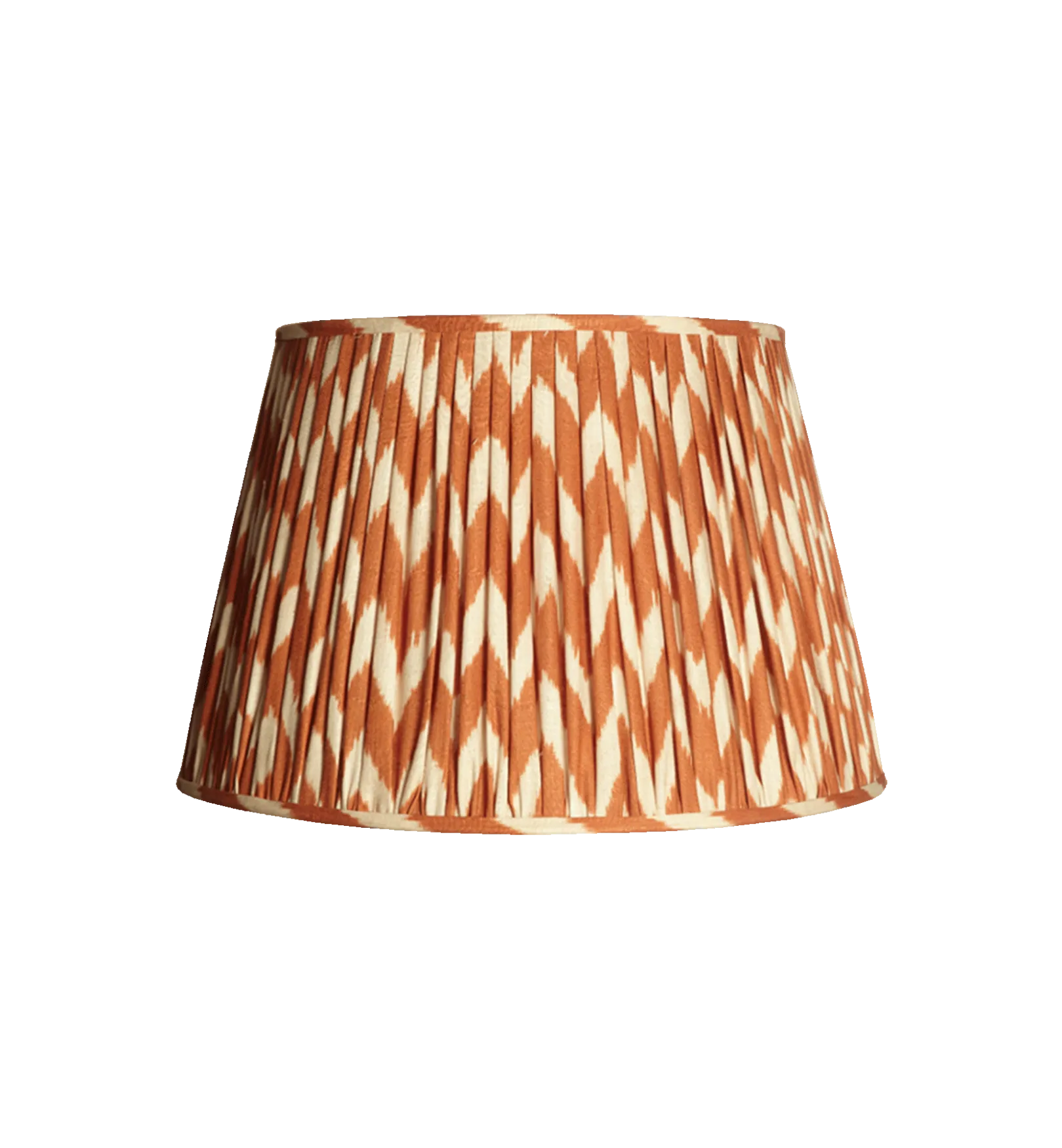 Pooky Orange Ikat Linen Lampshade