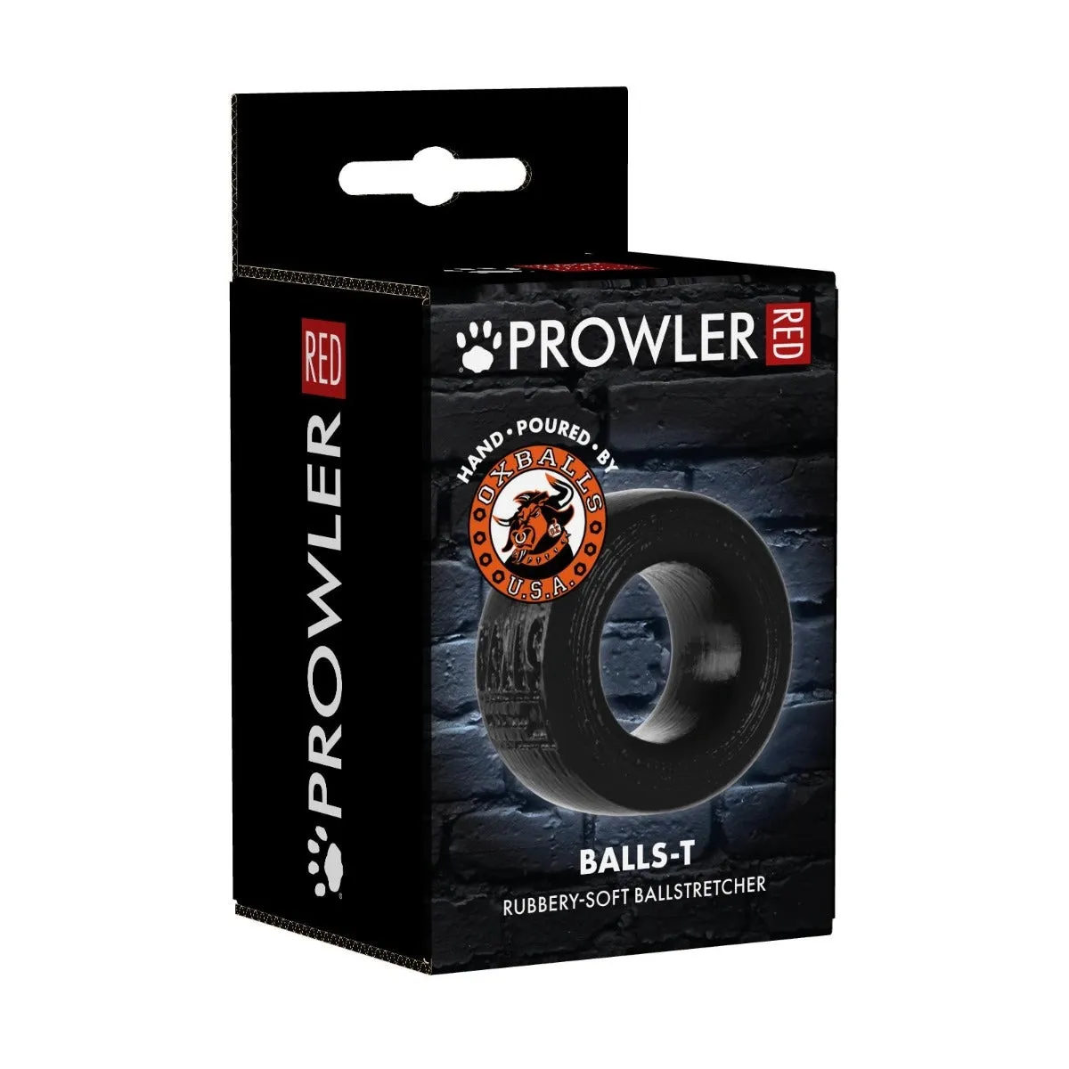 Prowler RED By Oxballs BALLS-T Ball Stretcher Black