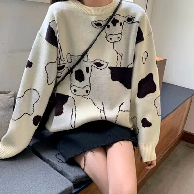 Pull coréen vache