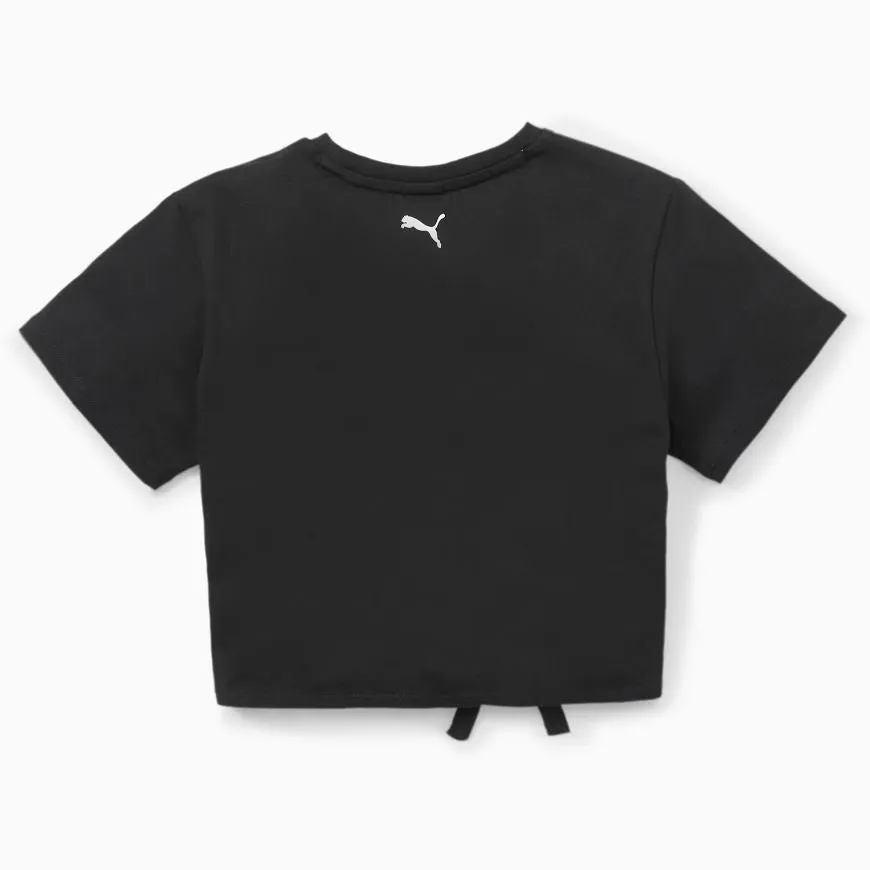 Puma X Smiley World Girls Lifestyle T-Shirt Black