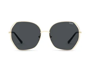 QUAY - Big Love Sunglasses in Gold/Smoke Lens