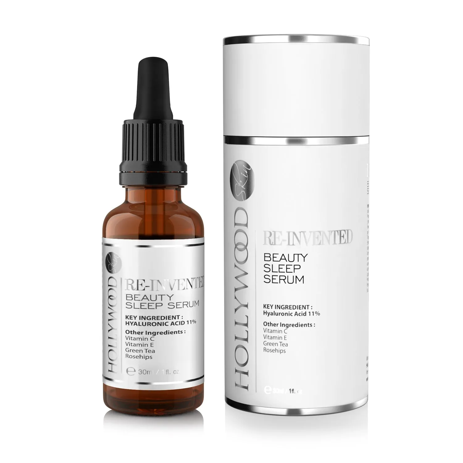 RE-INVENTED Beauty Sleep Serum - 30ml plumping & moisture boosting  11% Hyaluronic acid serum