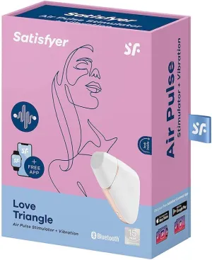 Satisfyer ''Love Triangle'' Clit Vibe -White