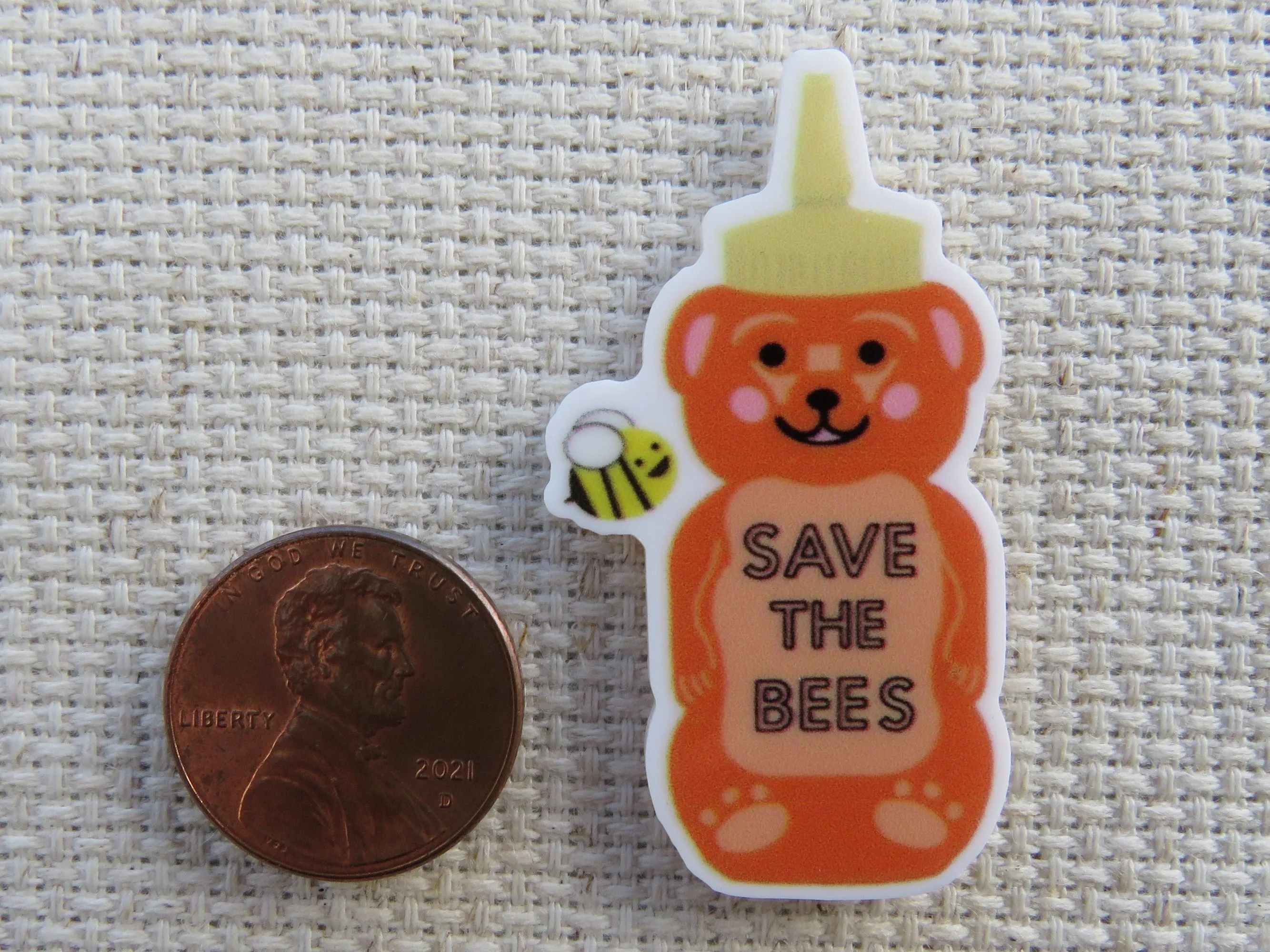 Save the Bees Honey Needle Minder, Cover Minder, Magnet