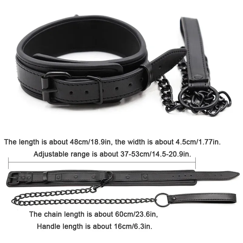 Sex Collar and Leash for Sex Restraints