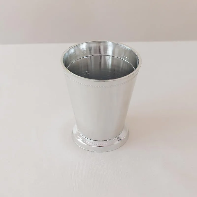 Silver 4'' Mint Julep Plastic Cup