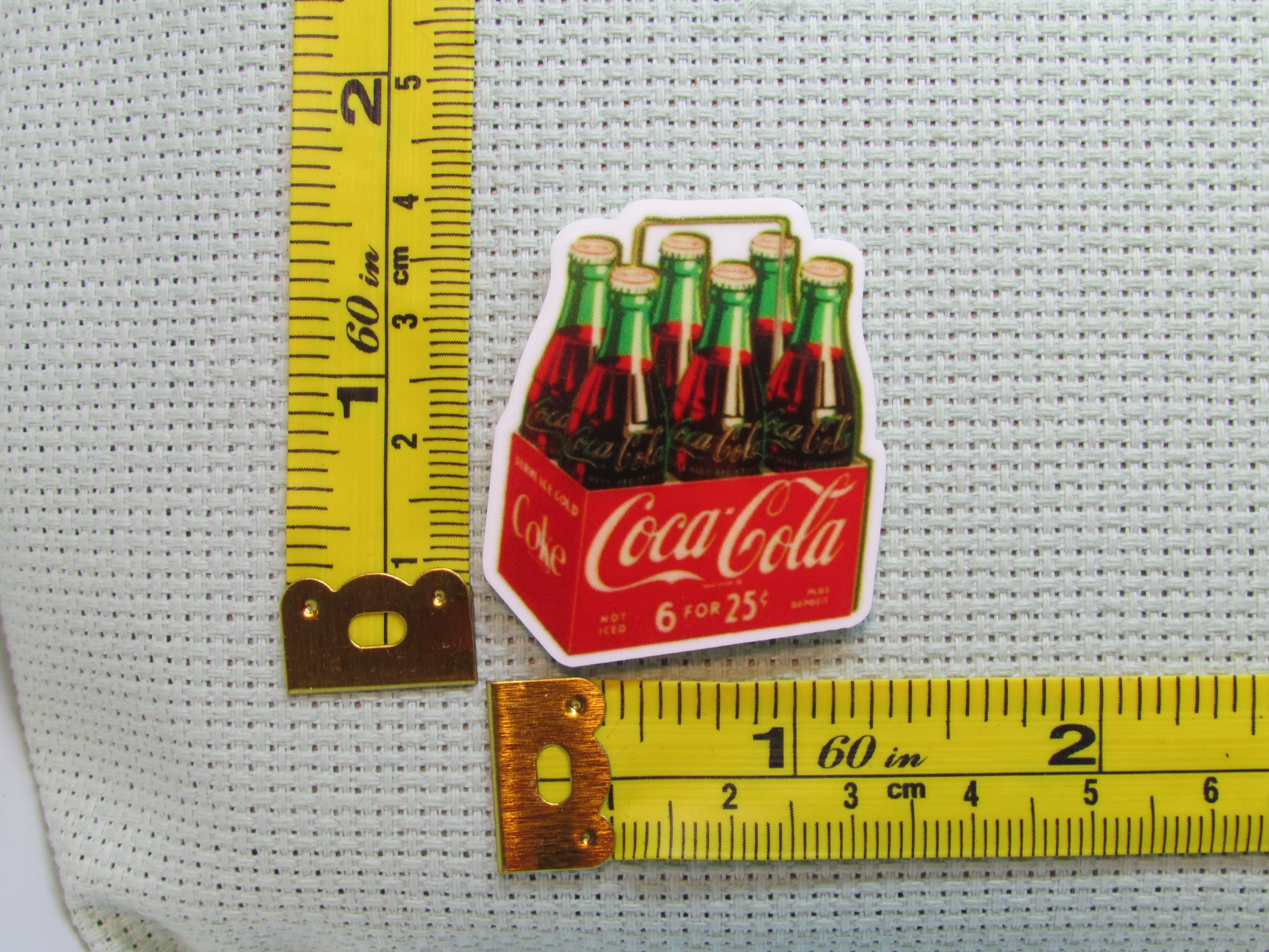 Six pack of Coca Cola Bottles Needle Minder, Cover Minder, Magnet