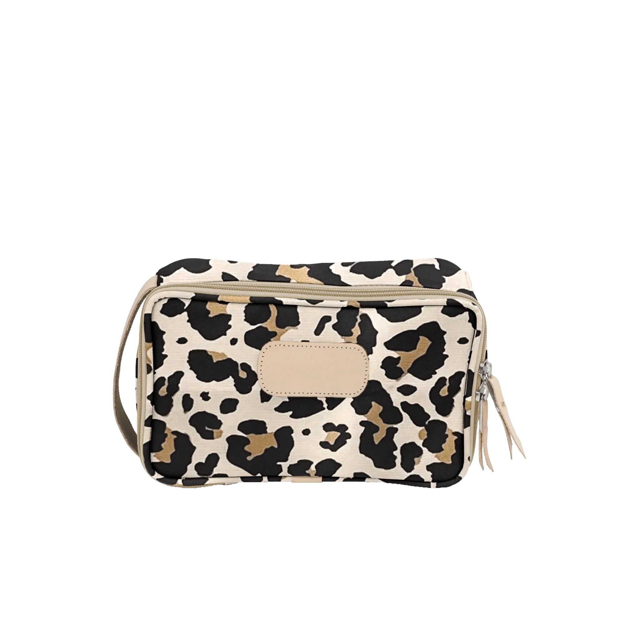 Small Travel Kit Leopard Coated Canvas