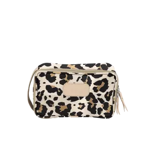 Small Travel Kit Leopard Coated Canvas