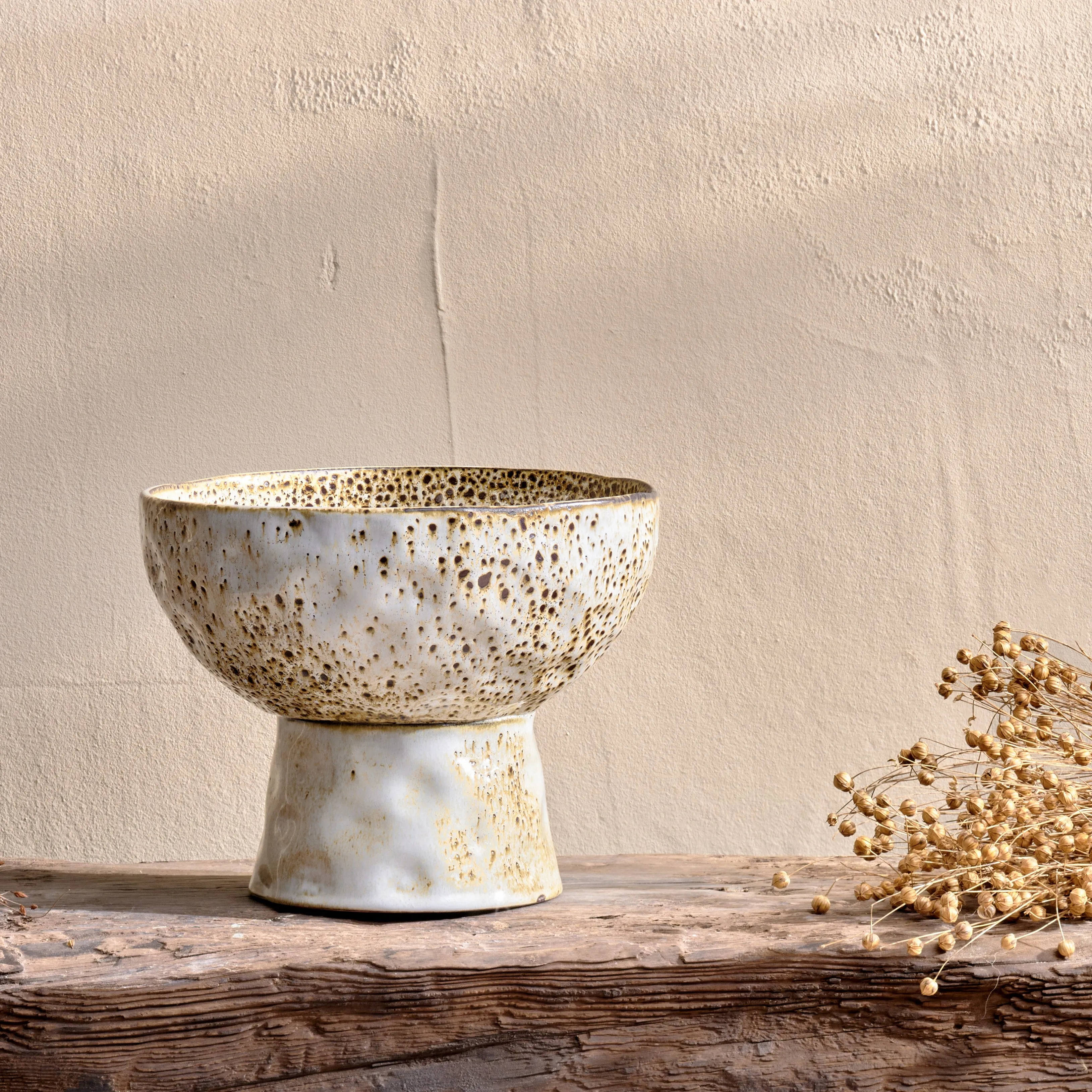 Speckle Bowl on Stand - Two Size Options