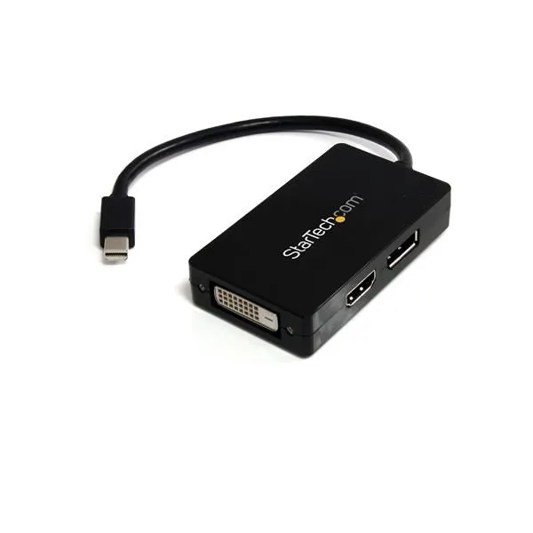 Startech.Com Travel A/V Adapter: 3-In-1 Mini Displayport To Displayport Dvi Or Hdmi Converter