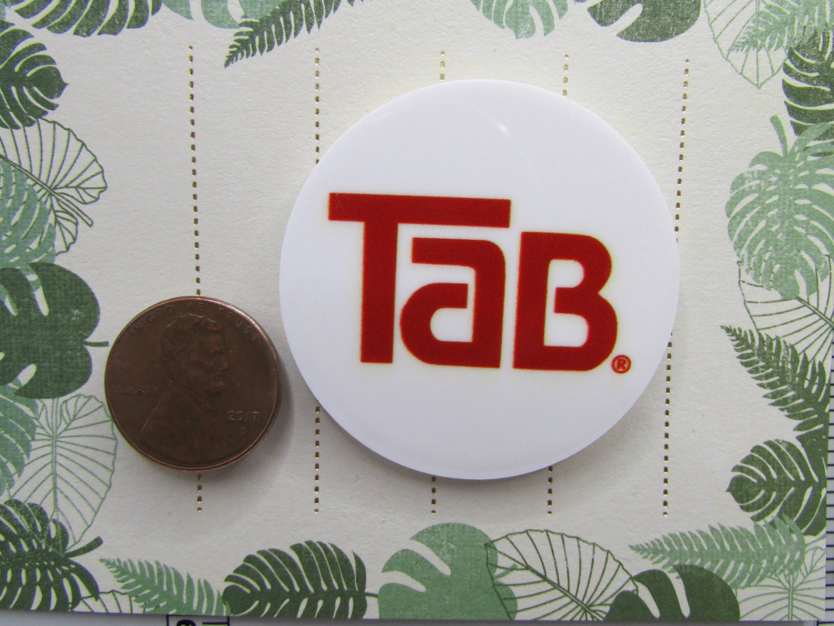 Tab Soda Pop Needle Minder, Cover Minder, Magnet