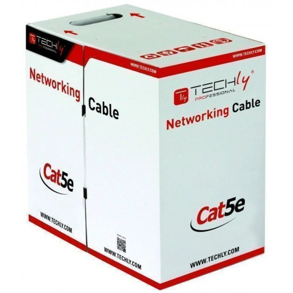 Techly F/Utp Hank Cable Cat.5E Cca 305M Solid Outdoor Black Itp8-Ris-0305Lo