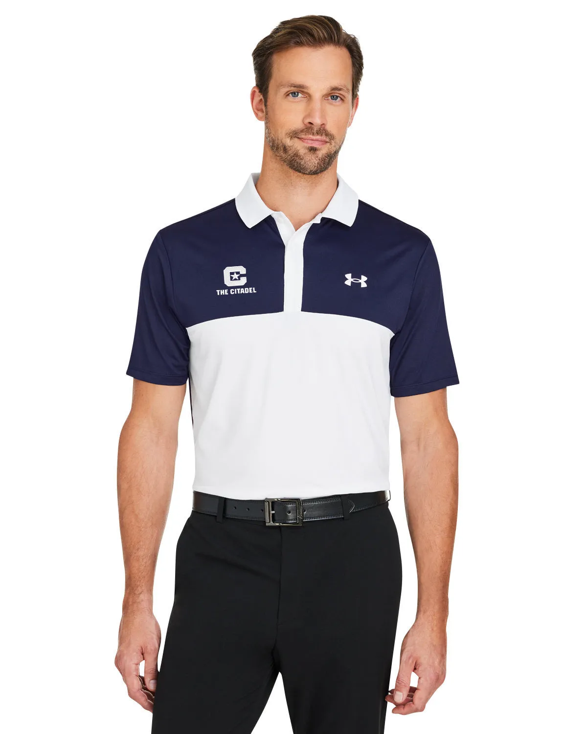 The Citadel, C Star, Under Armour Men's Performance 3.0 Colorblock Polo