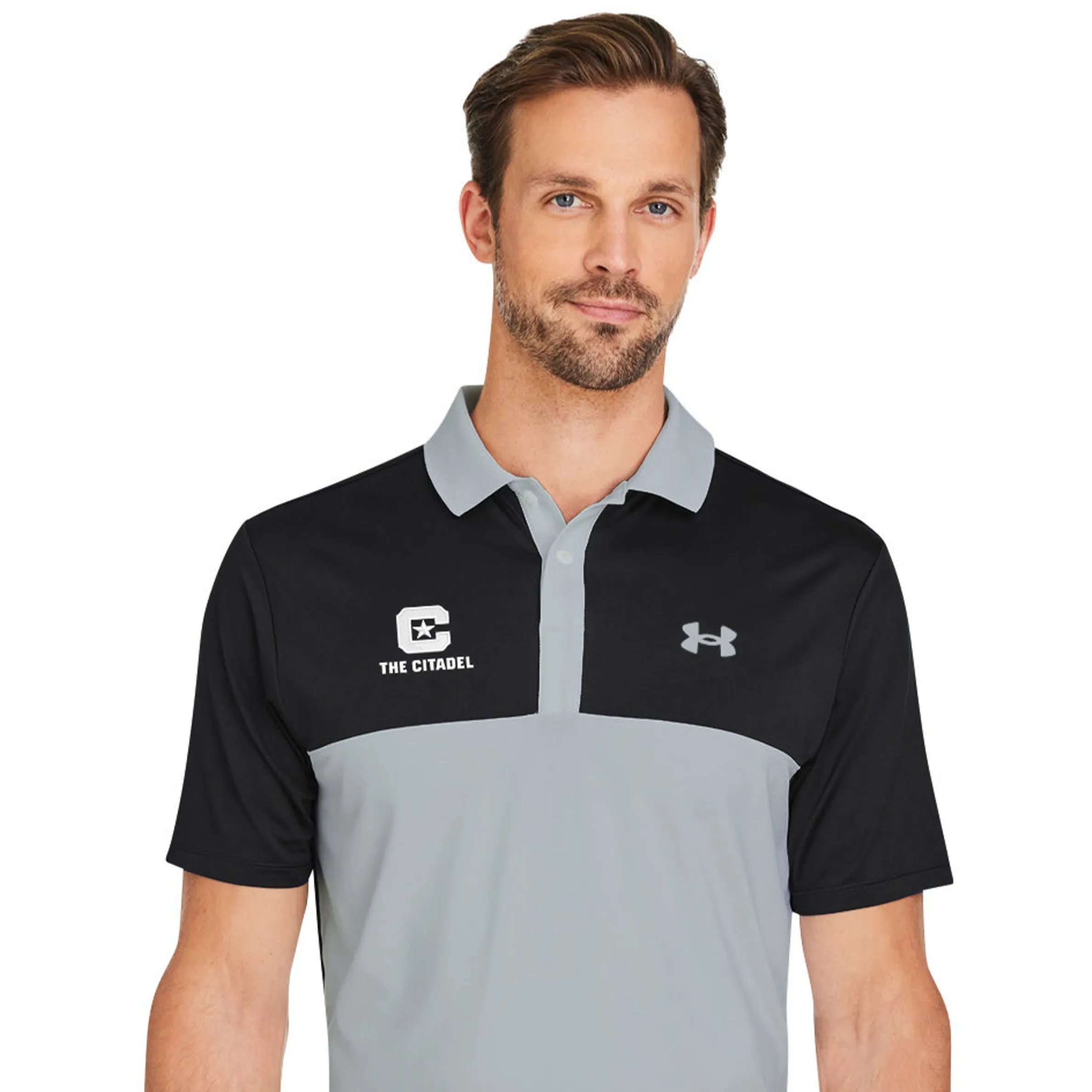 The Citadel, C Star, Under Armour Men's Performance 3.0 Colorblock Polo