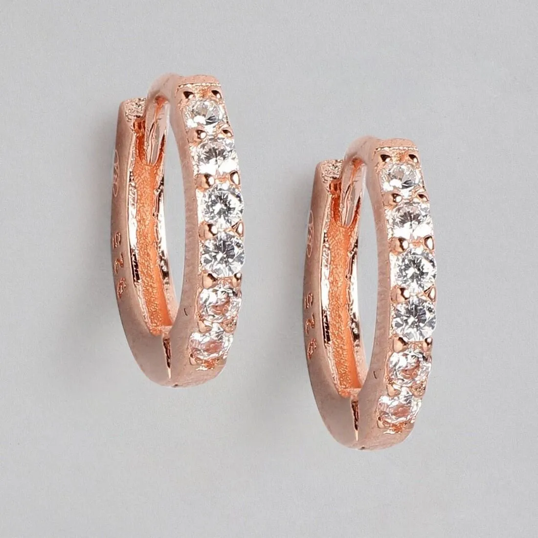 The Classic Rose Gold Moment Hoop 925 Silver Earrings