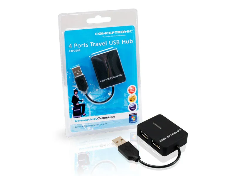 Travel 4 Ports Usb Hub