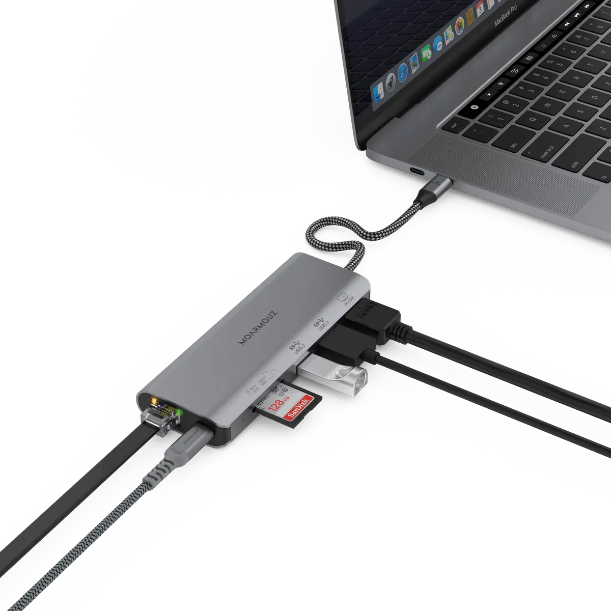 Type C (USB-C) 7 in 1 Gigabit Hub