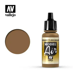 Vallejo 71032 Model Air Golden Brown Acrylic Paint 17ml