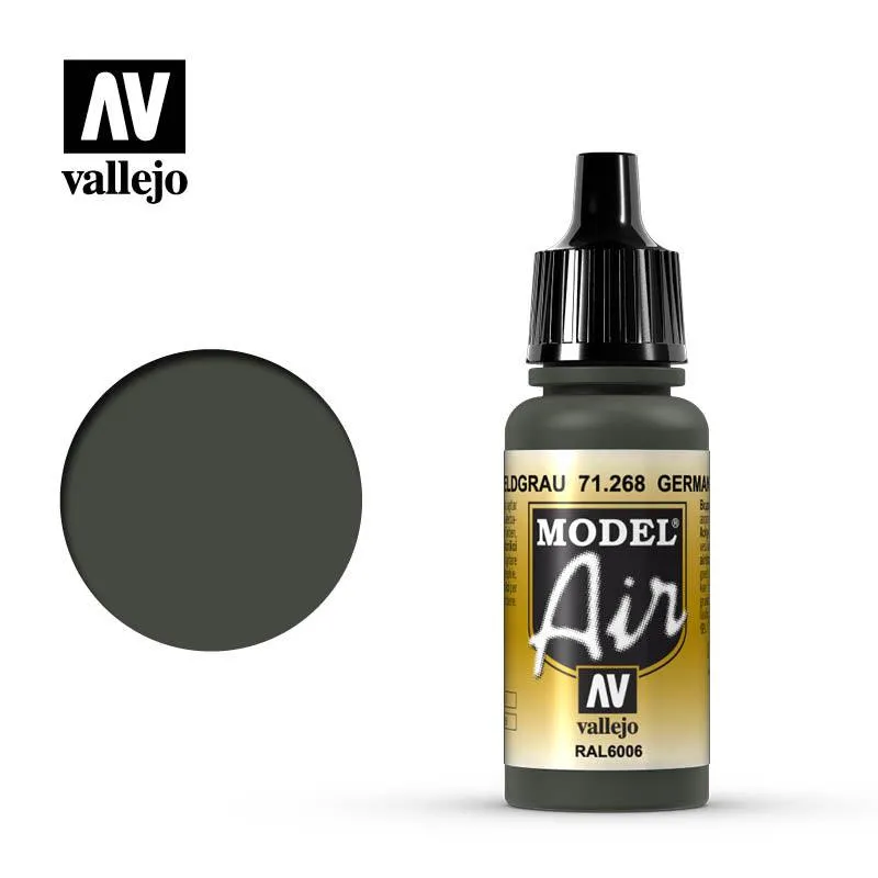 Vallejo 71268 Model Air German Gray Acrylic Paint 17ml