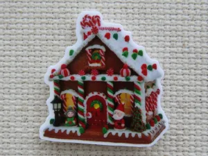 Well Decorated Gingerbread House Needle Minder, Cover Minder, Magnet