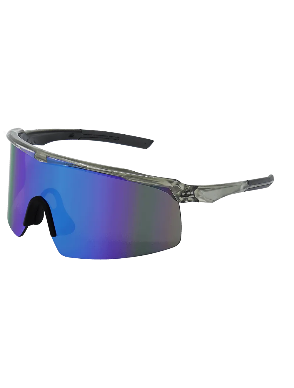 Whipray™ Blue Mirror Performance Fog Technology Polarized Lens, Silver Inlay Frame Safety Glasses - BH3219PFT