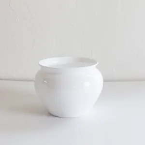 White Jardinere Plastic Vase