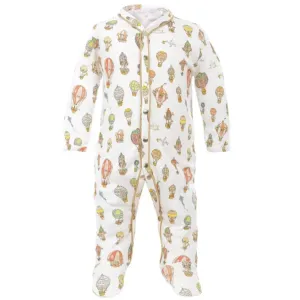 White Unisex Hot Air Balloon Babygrow