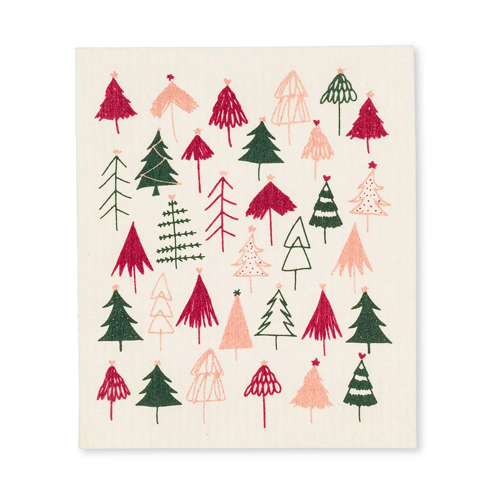 Wintry Trees Swedish Dishcloths